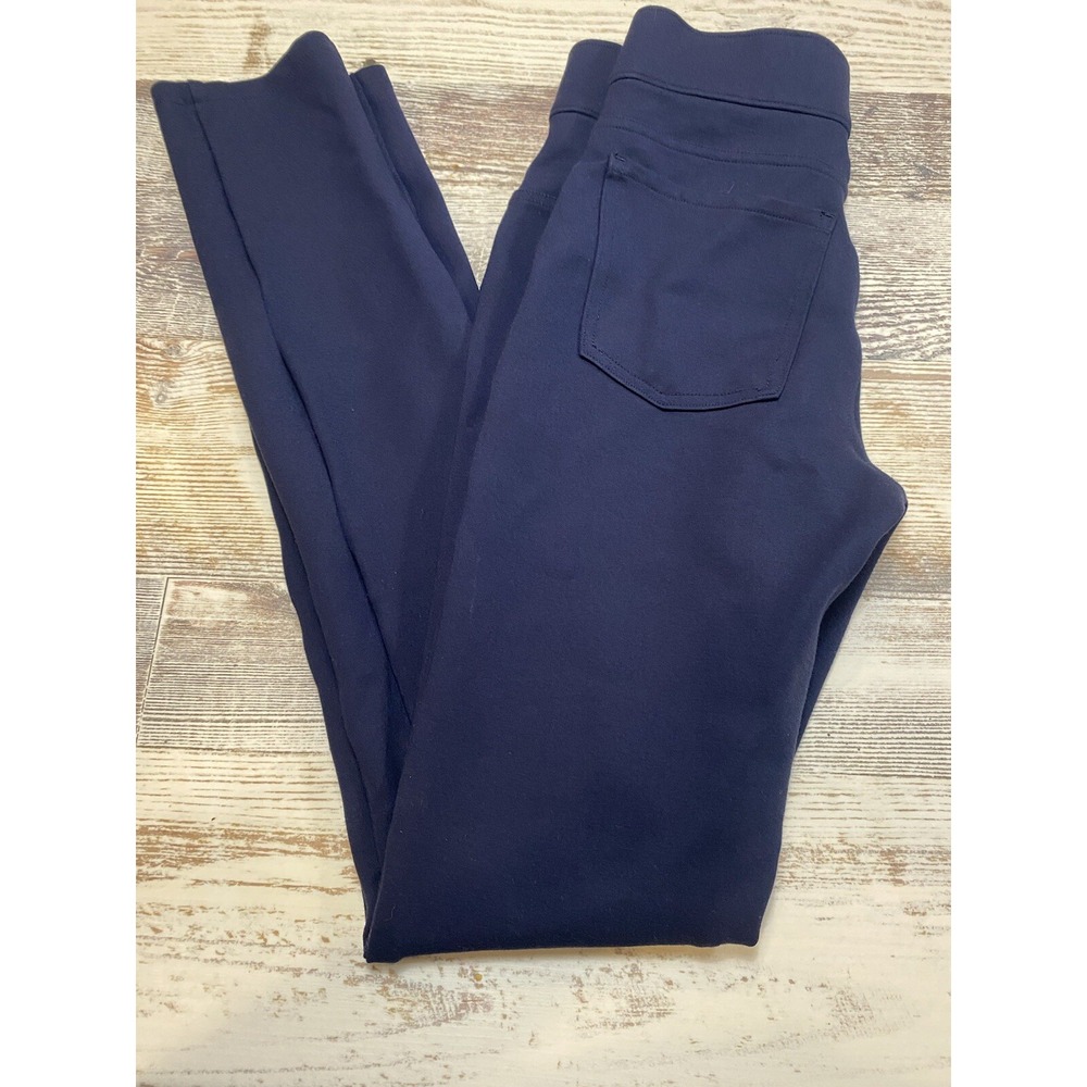Spanx Ponte Ankle Leggings Pants Womens XS Navy Blue 20202R